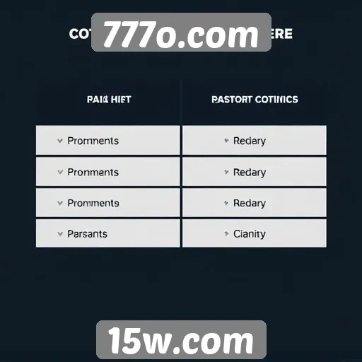 Comparação de métodos de pagamento no 777o.com