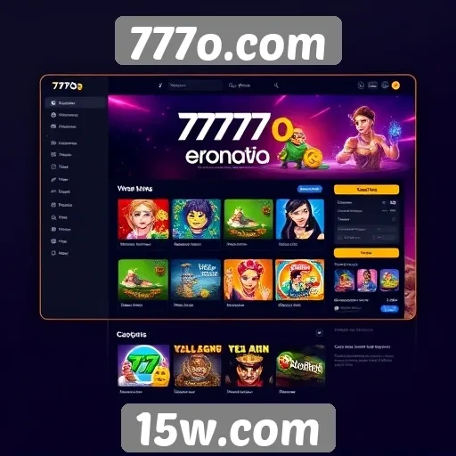 Exploração da interface de usuário do 777o.com